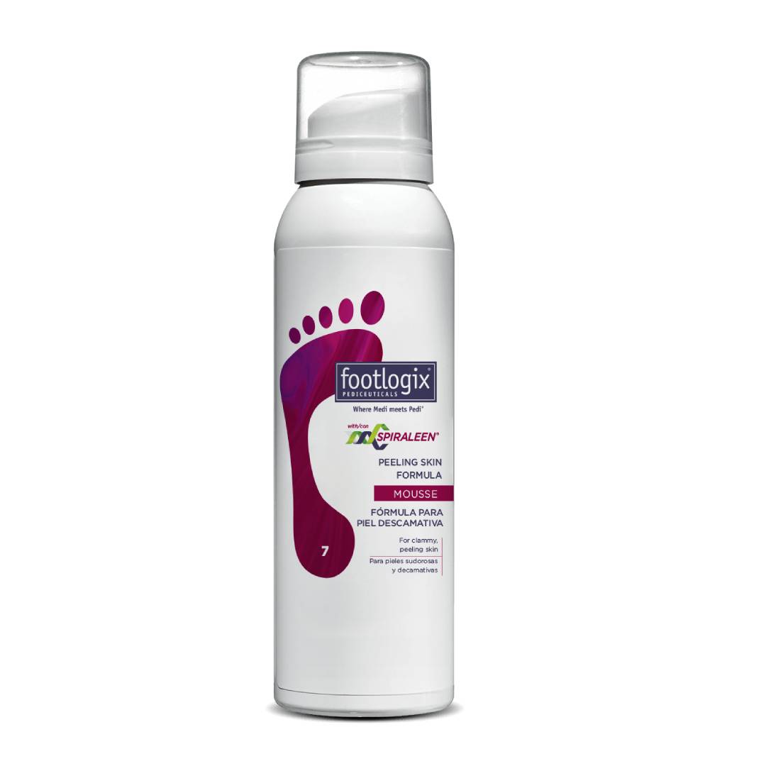 Footlogix Peeling Skin Formula Mousse with Spiraleen - 125ml / 4.23oz.